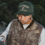Seager Branded Flapjack Army flapjack cap worn outdoors in winter cowboy