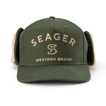 Seager Branded Flapjack Army high profile structured crown ranch wear