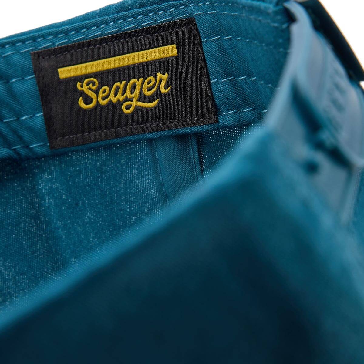 Seager Branded Snapback Navy everyday cap for ranch work and town rodeo