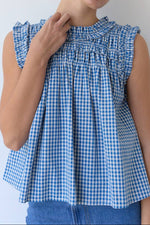 Bridget Gingham Ruffle Blouse order today at boltranchstore.com
