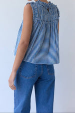 Bridget Gingham Ruffle Blouse back