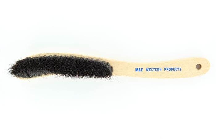 Wooden Handle Brim Hat Brush Black