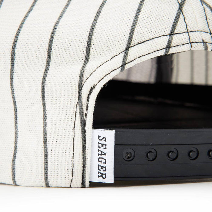 Seager Bronx Hemp Snapback White And Black