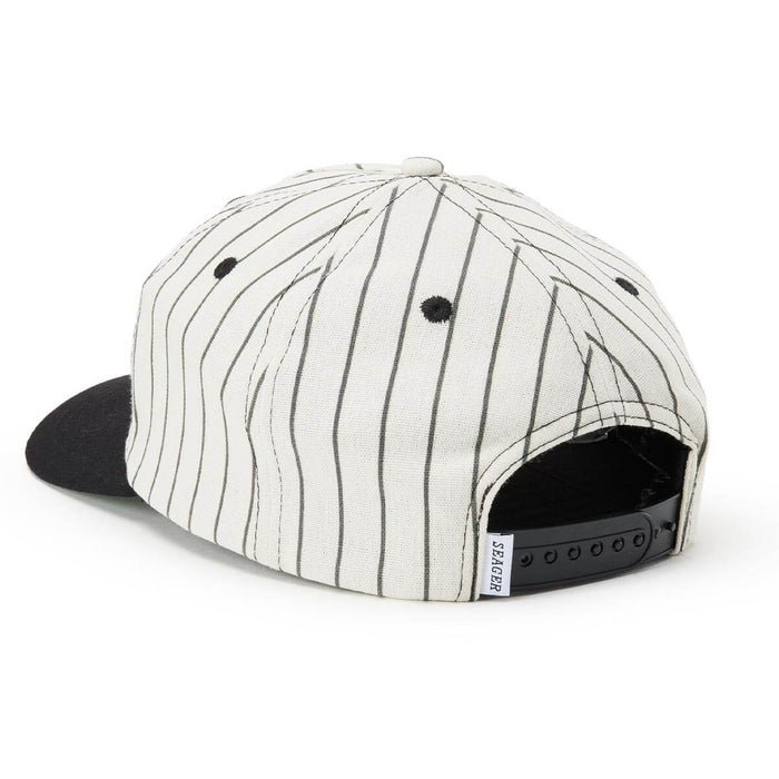 Seager Bronx Hemp Snapback White And Black