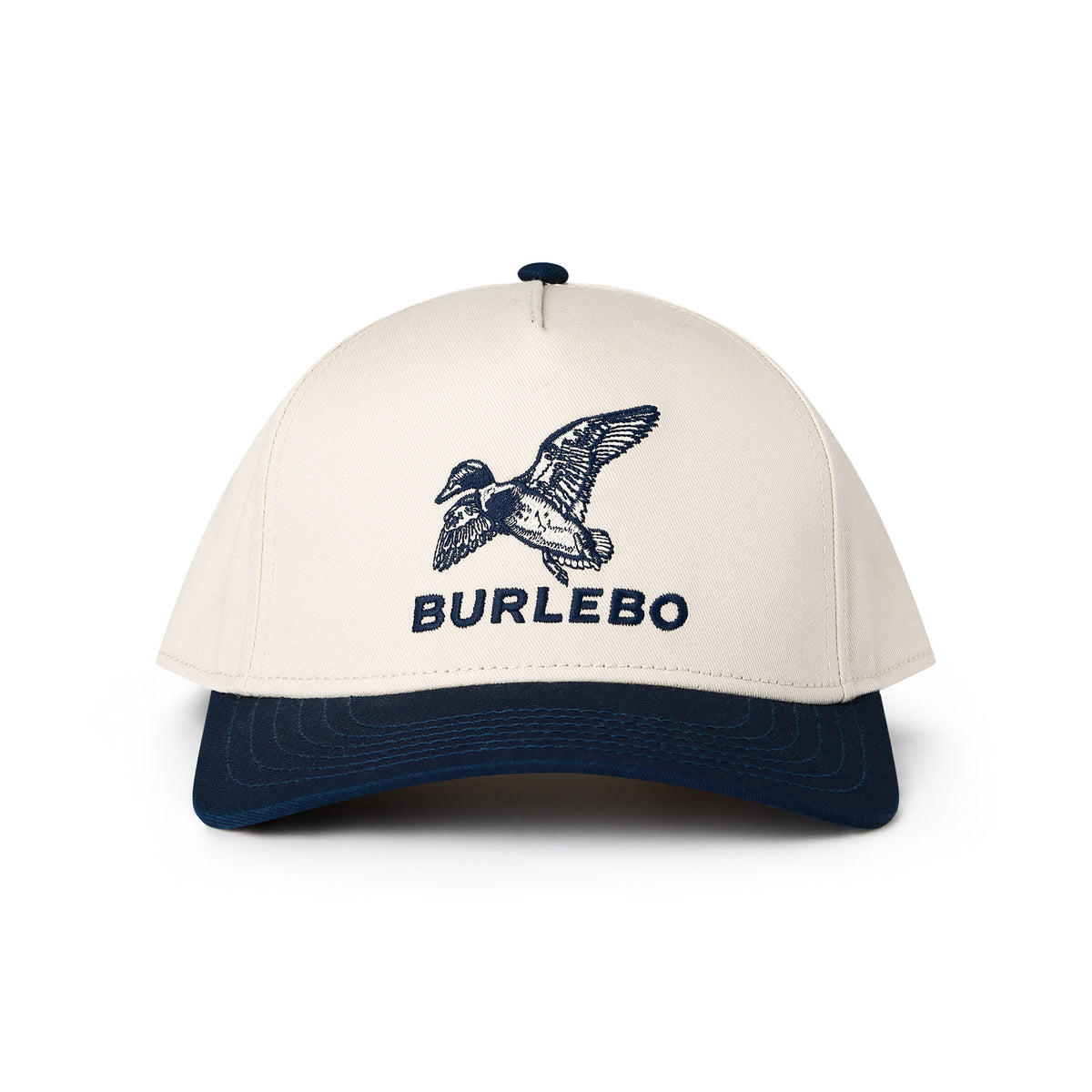 Burlebo Duck Traditions Navy HAT CAP white cream at Boltranchstore.com
