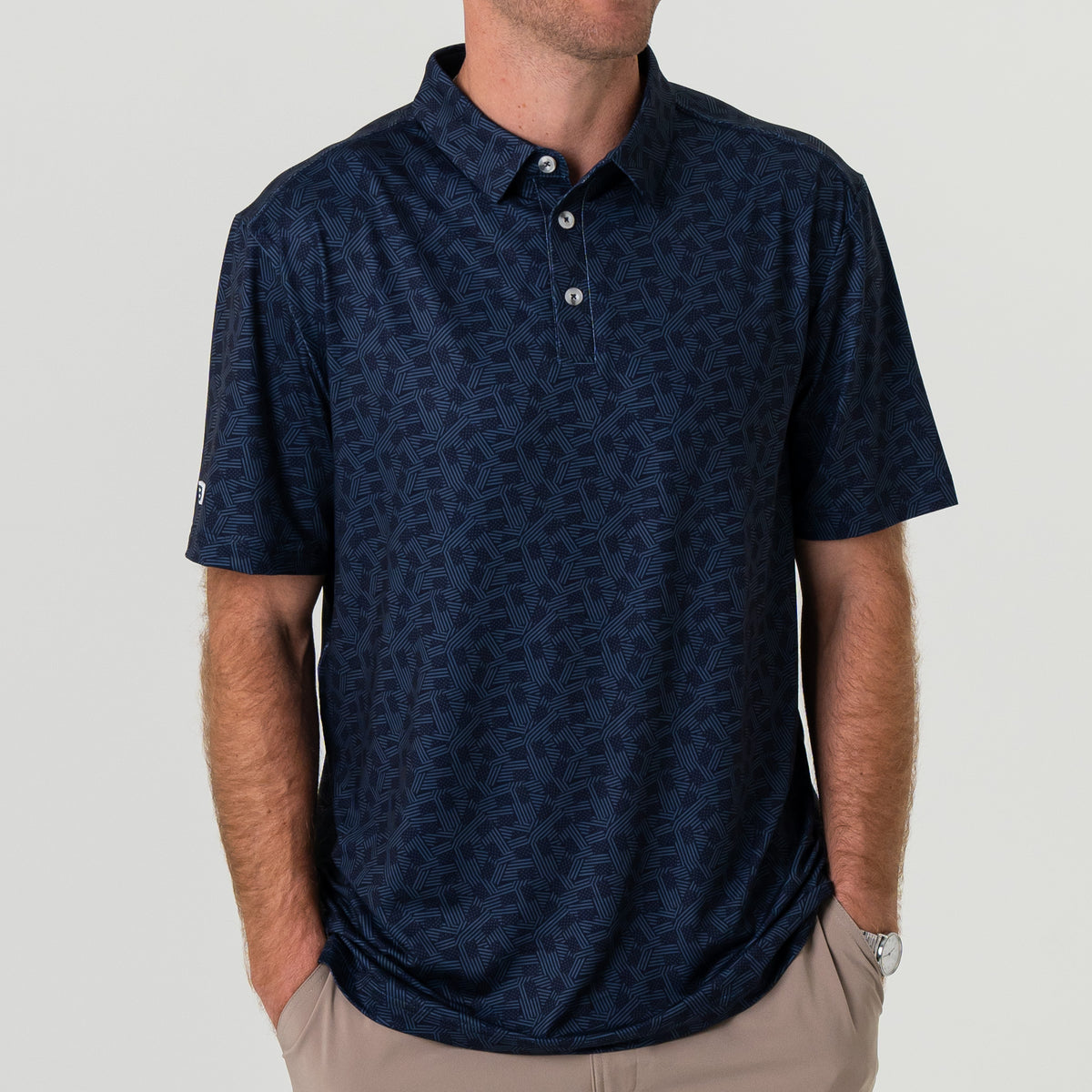Burlebo Mens Performance Polo stars and stripes navy mens burlebo at boltranchstore.com free shipping