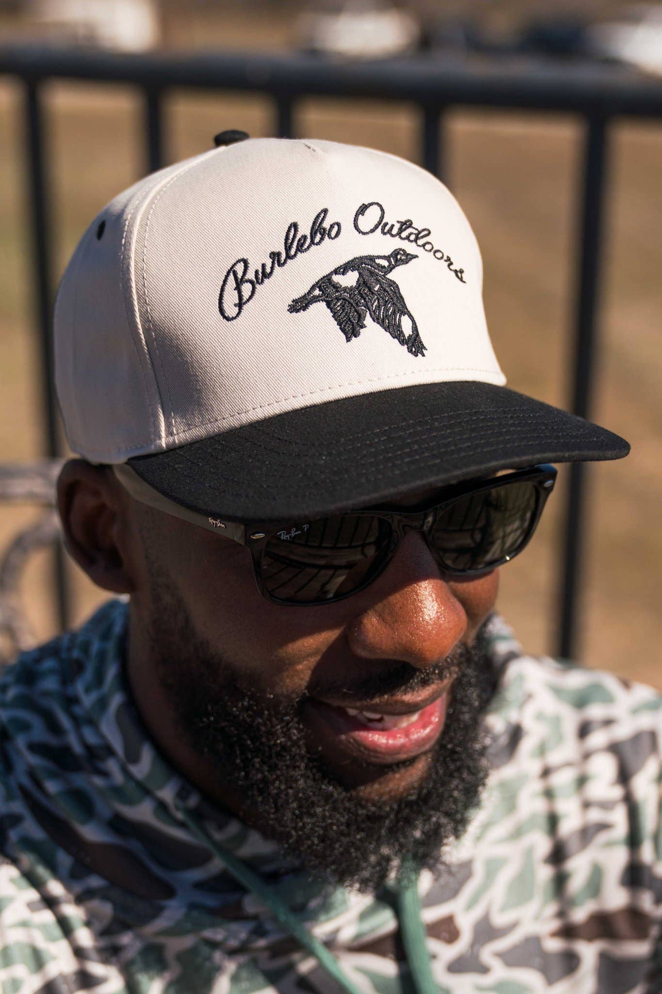 Burlebo Vintage Duck Hat at Boltranchstore.com cream and black mens womens unisex vintage baseball cap 