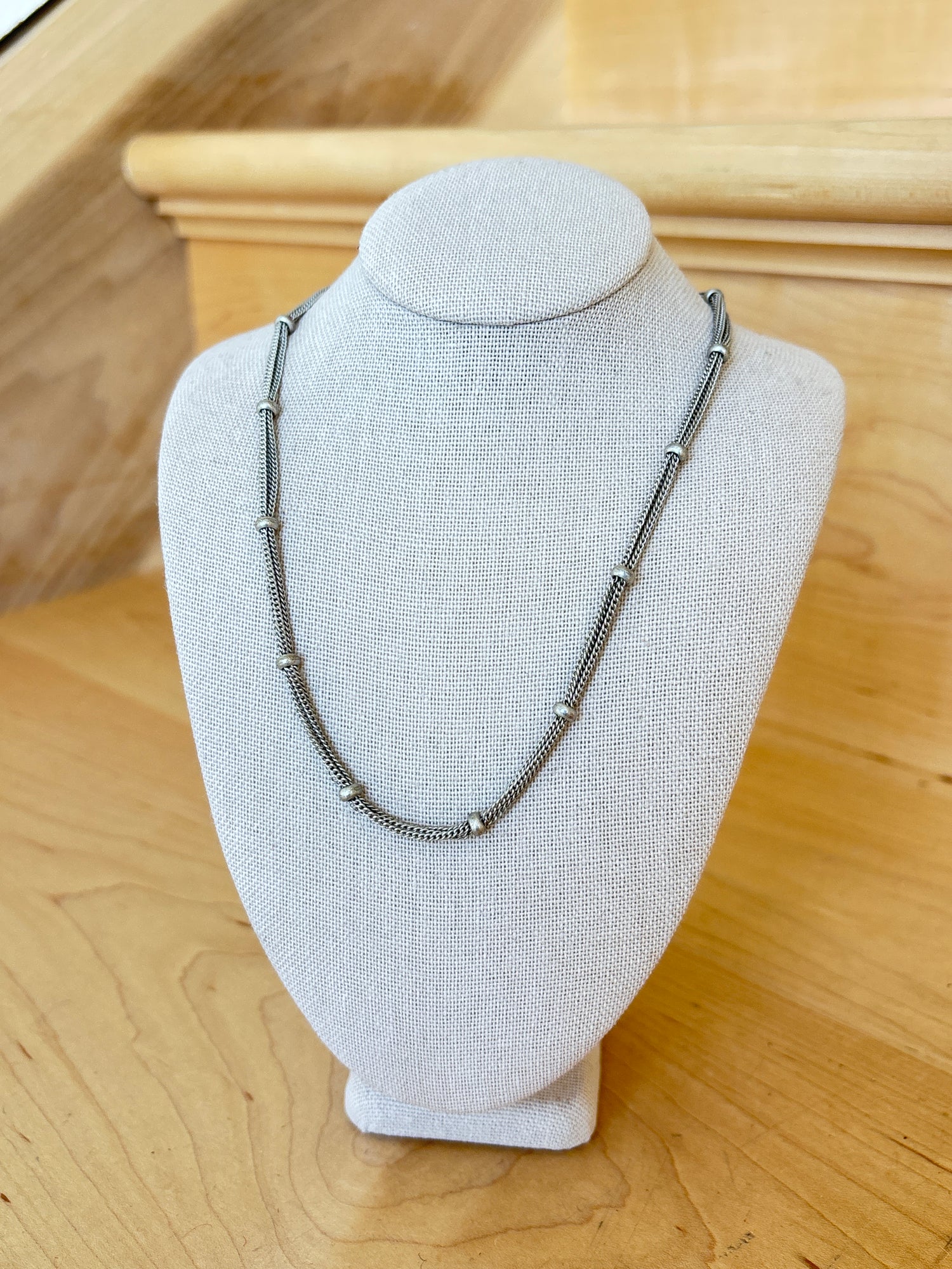 Makhala Matte oxidized silver