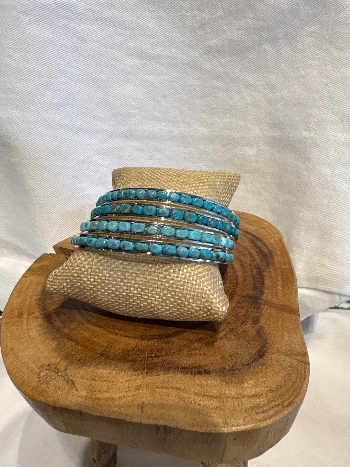 Paige Wallace Turquoise Blue Tube Bangle at boltranchstore.com western bangle womens jewlery outfit free shipping