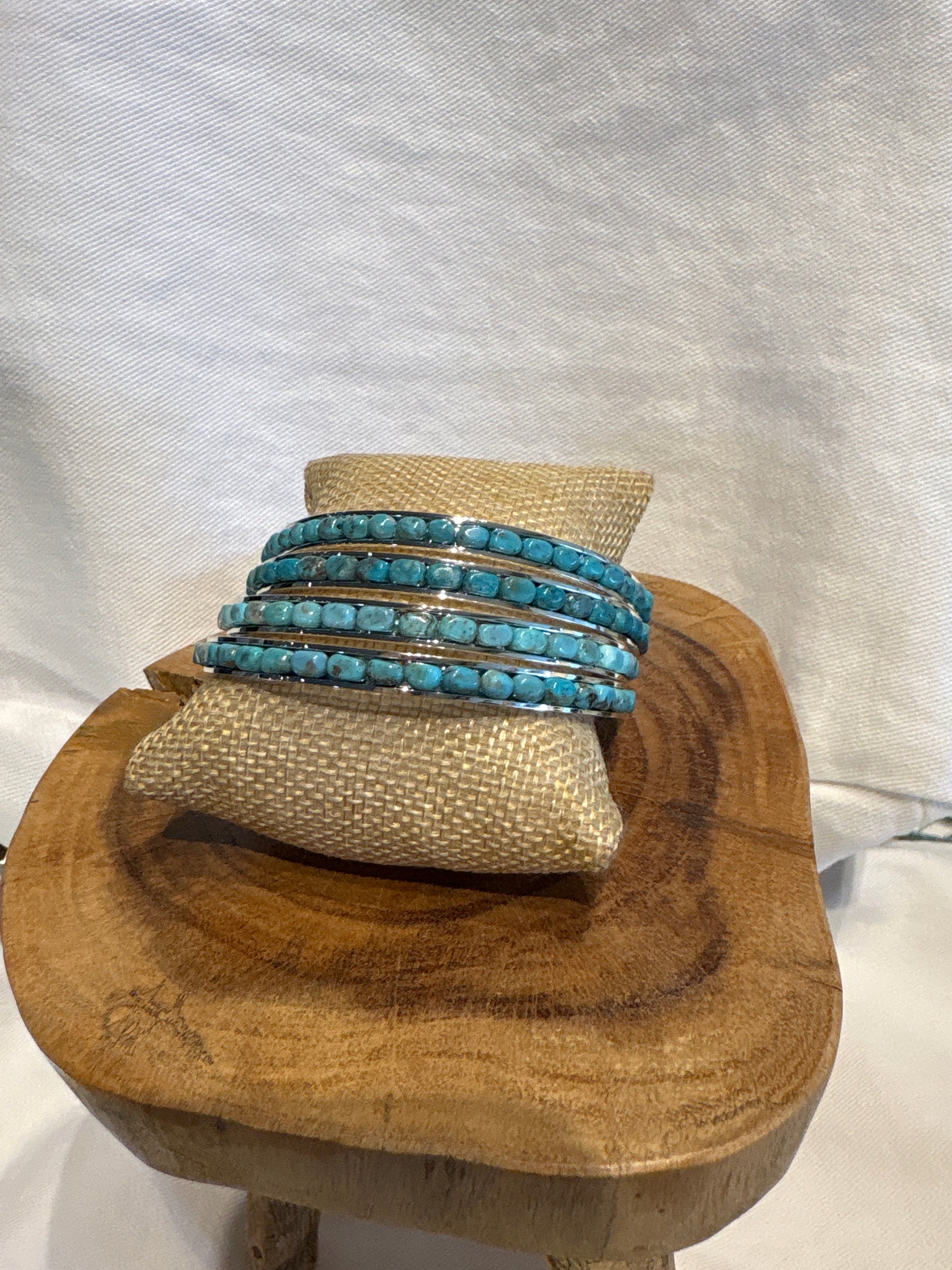 Paige Wallace Turquoise Blue Tube Bangle at boltranchstore.com western bangle womens jewlery outfit free shipping