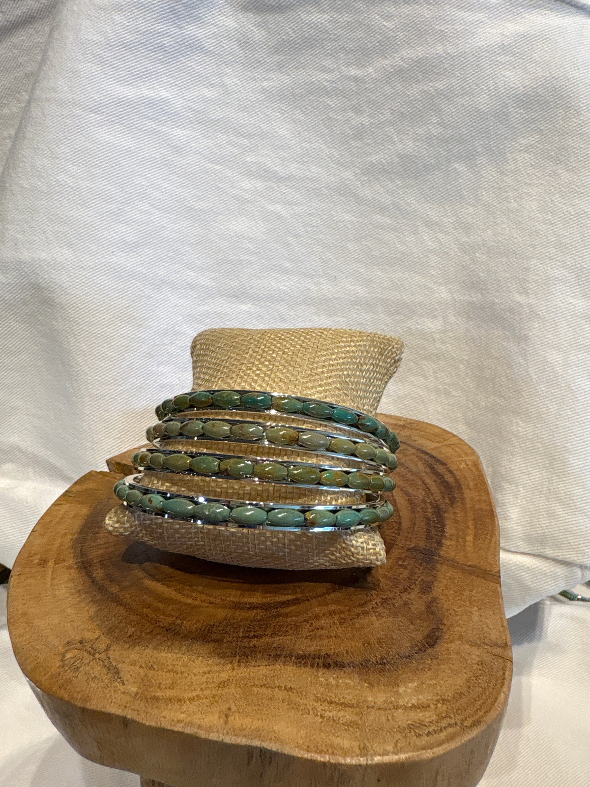 Paige Wallace Green Turquoise Tube Bangle at boltranchstore.com free shipping western wear outfit  jewelry nfr