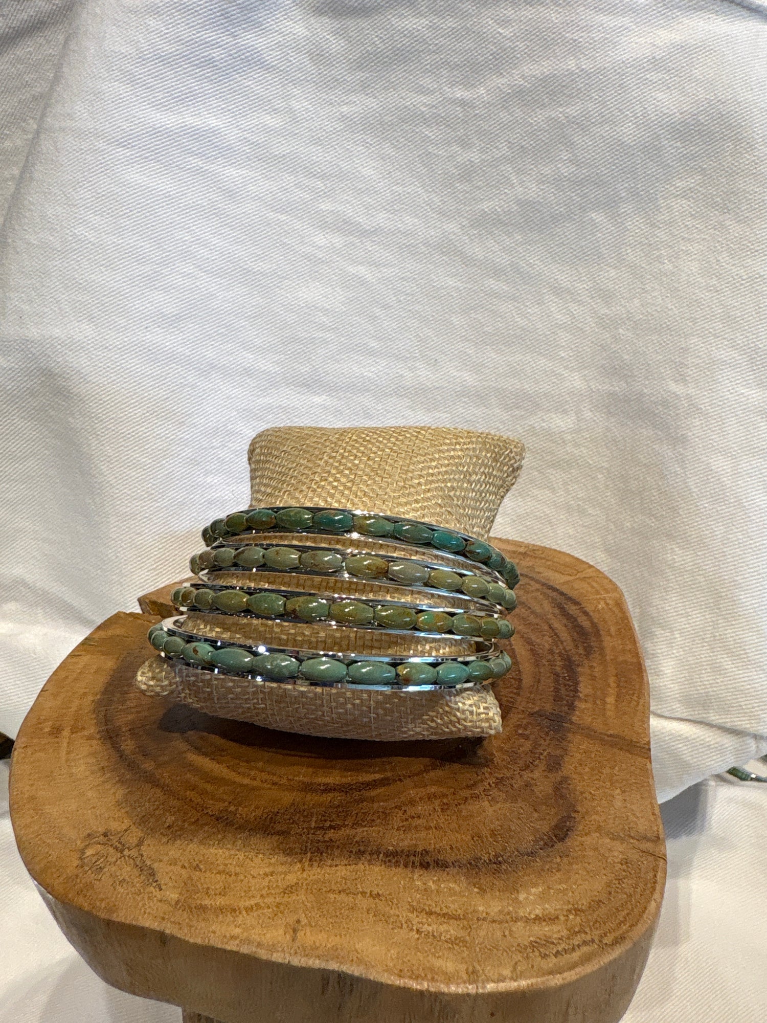 Paige Wallace Green Turquoise Tube Bangle at boltranchstore.com free shipping western wear outfit  jewelry nfr