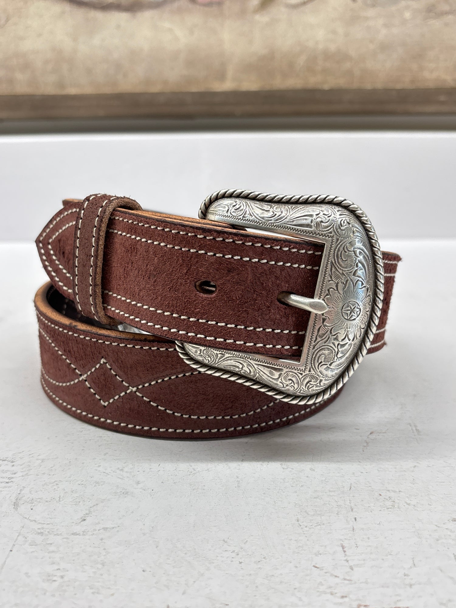 Walnut Roughout Gunslinger Belt