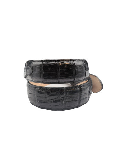 Stetson Caiman Leather Black Belt