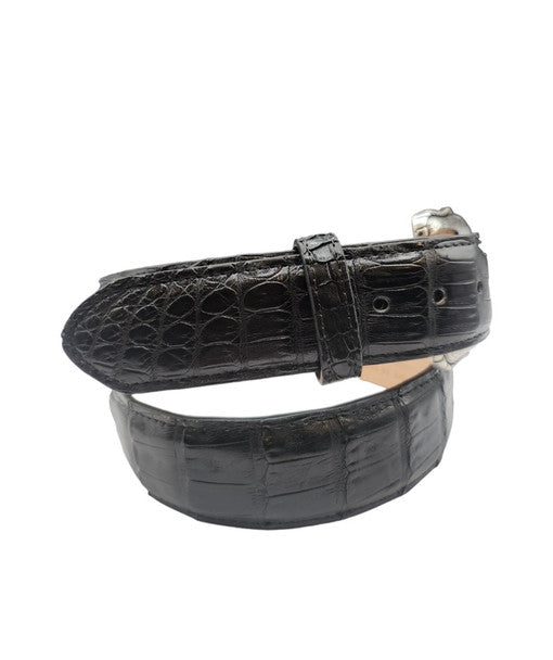 Stetson Caiman Leather Black Belt