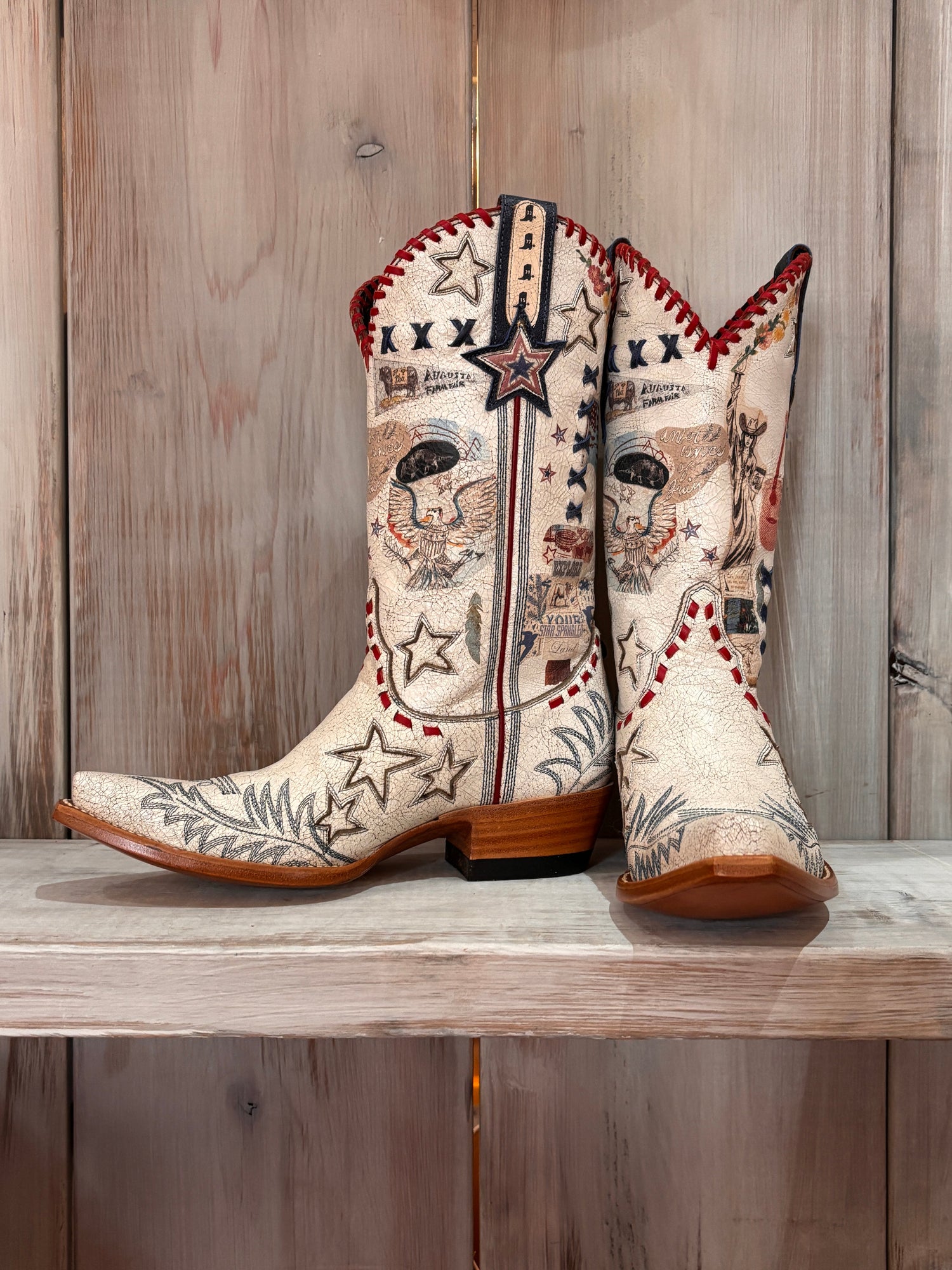 Double D Womens We the Worn Boot Old Gringo western fashion cowboy cowgirl boot summer americana Boltranchstore.com Free Shipping CRACKLE TAUPE