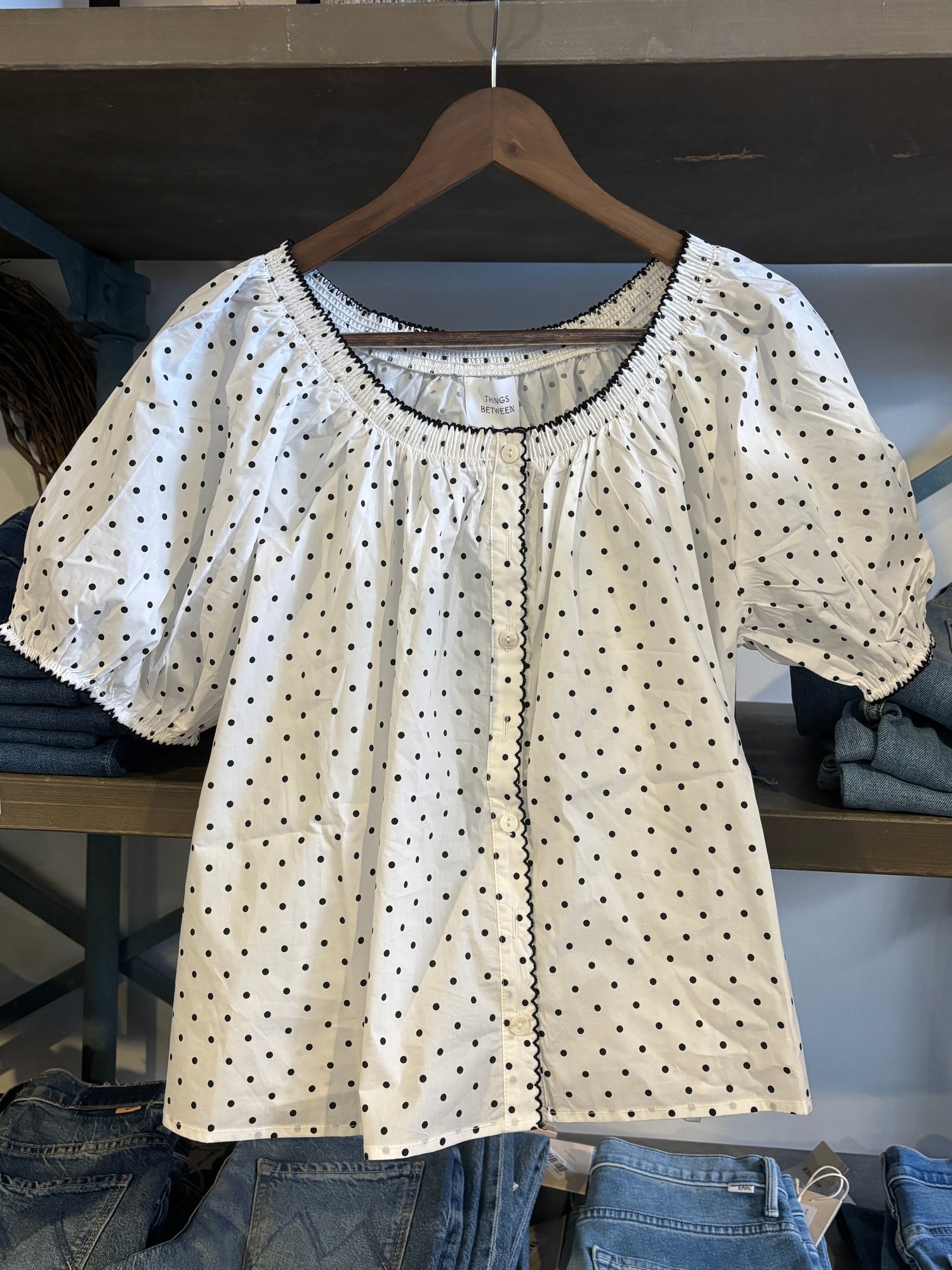 Beth Polka Dot Blouse