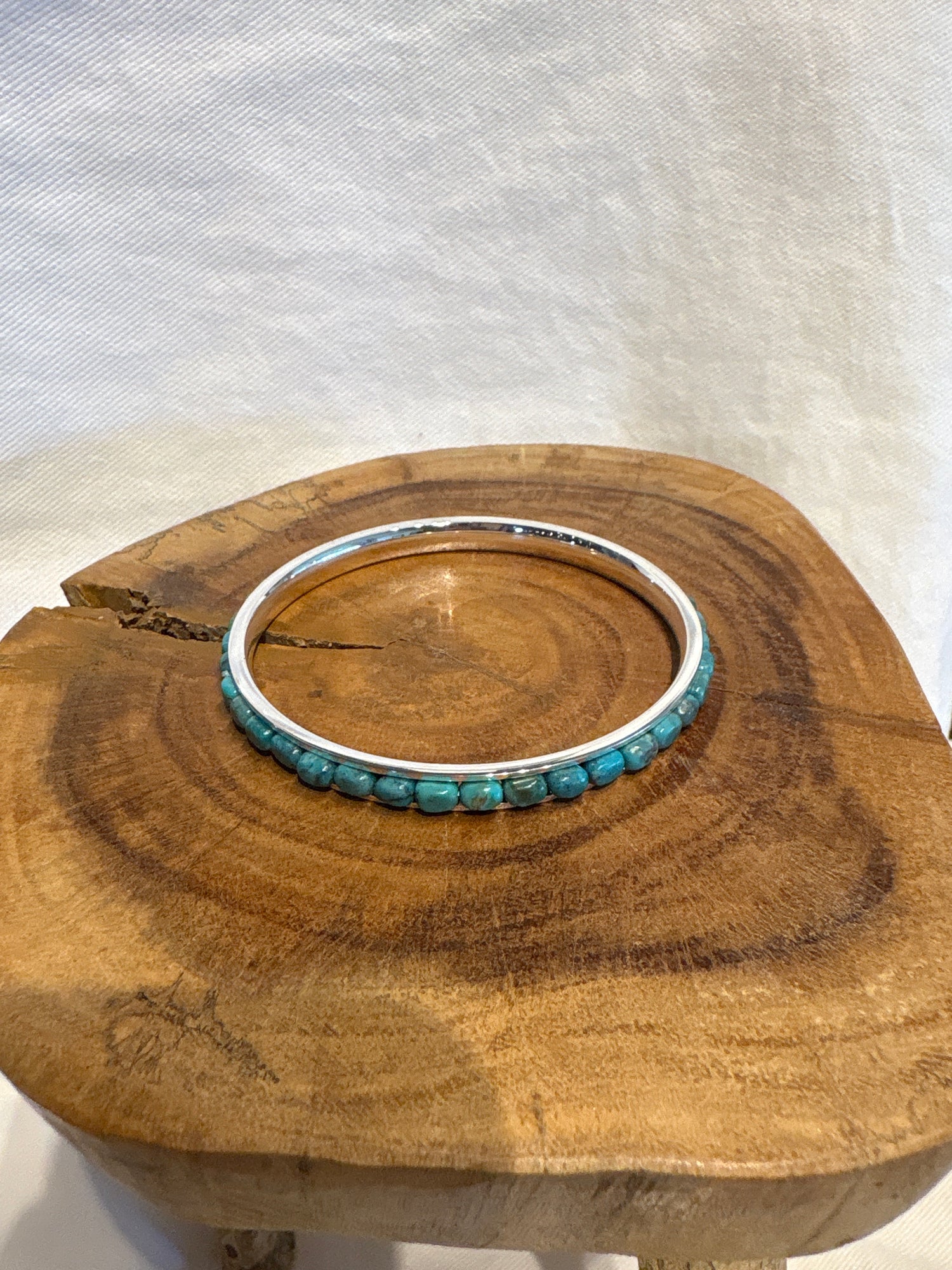 Paige Wallace Turquoise Blue Tube Bangle