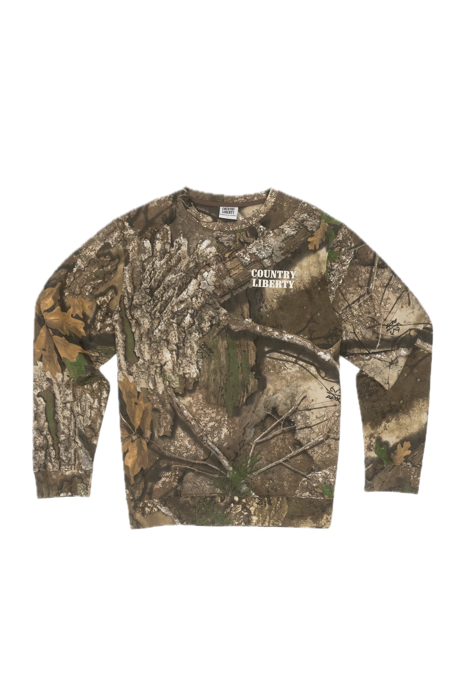 Country Liberty Camo Crewneck