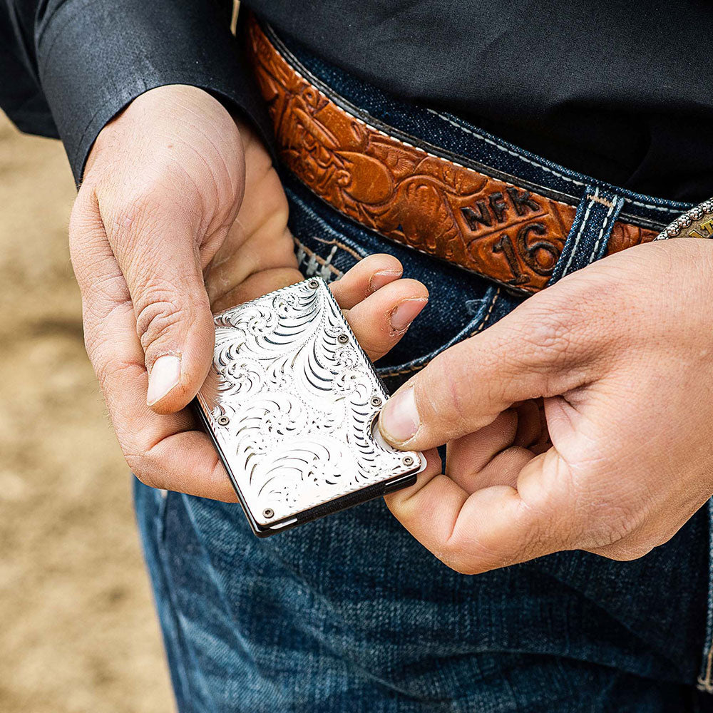 Montana Silversmiths Silver Credit Card and Cash Case