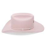 Charlie 1 Horse The Cowgirl Hat Light Pink cattleman crown with a three and three quarter inch brim womens western clothing