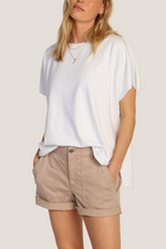 Dylan Caplet Top white womens t shirt classic G5W7SCJ Boltranchstore.com Free Shipping