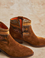 Penelope Chilvers Cassidy Killim Boot textural ankle boot for everyday western fashion