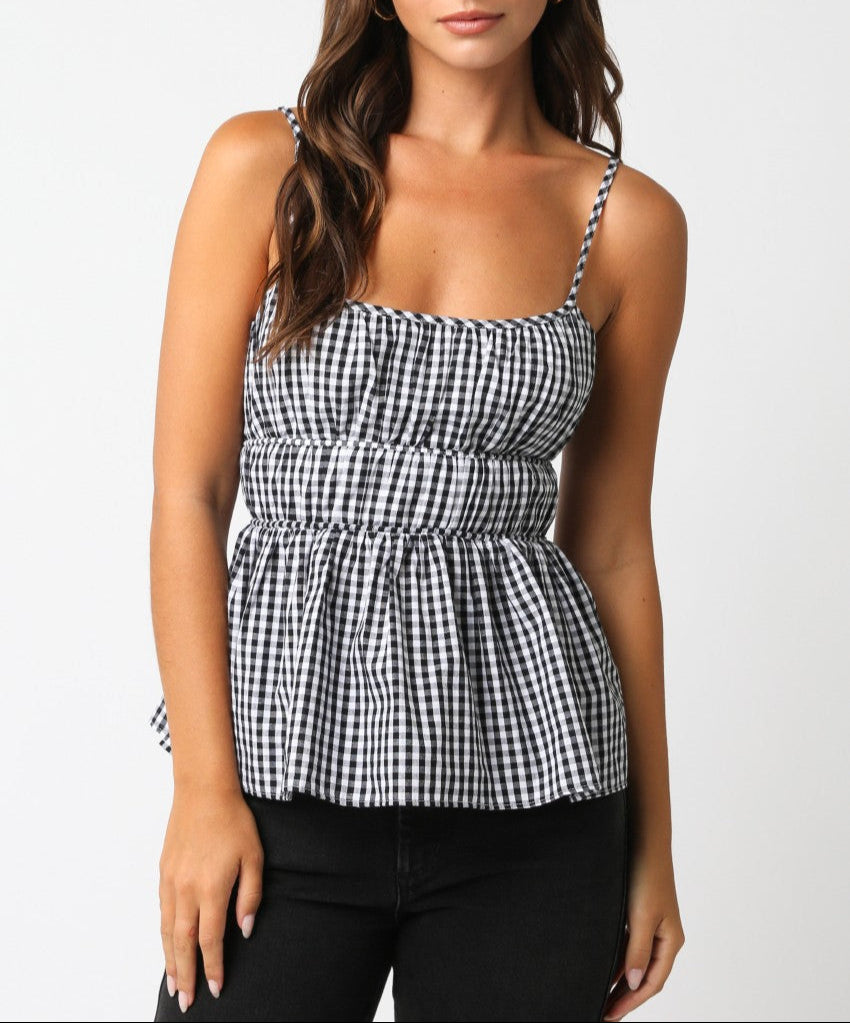 Checkered Top Shell Chelsea Checkered Top – Bolt Ranch Store