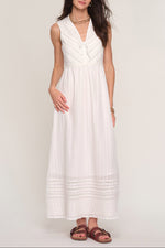 white tank dress Jolie dress Heartloom lace detailing bow striped boltranchstore.com