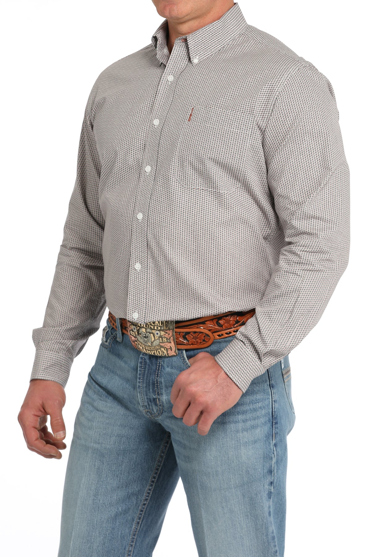 Cinch Mens LS Modern Print Shirt