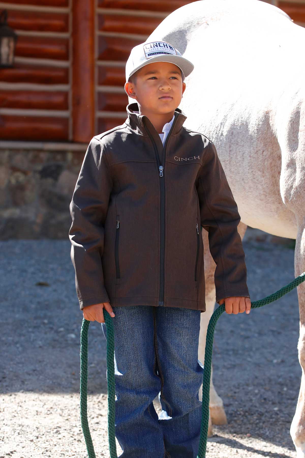 Cinch Boys Brown Bonded Jacket buy at boltranchstore.com western wear cowboys