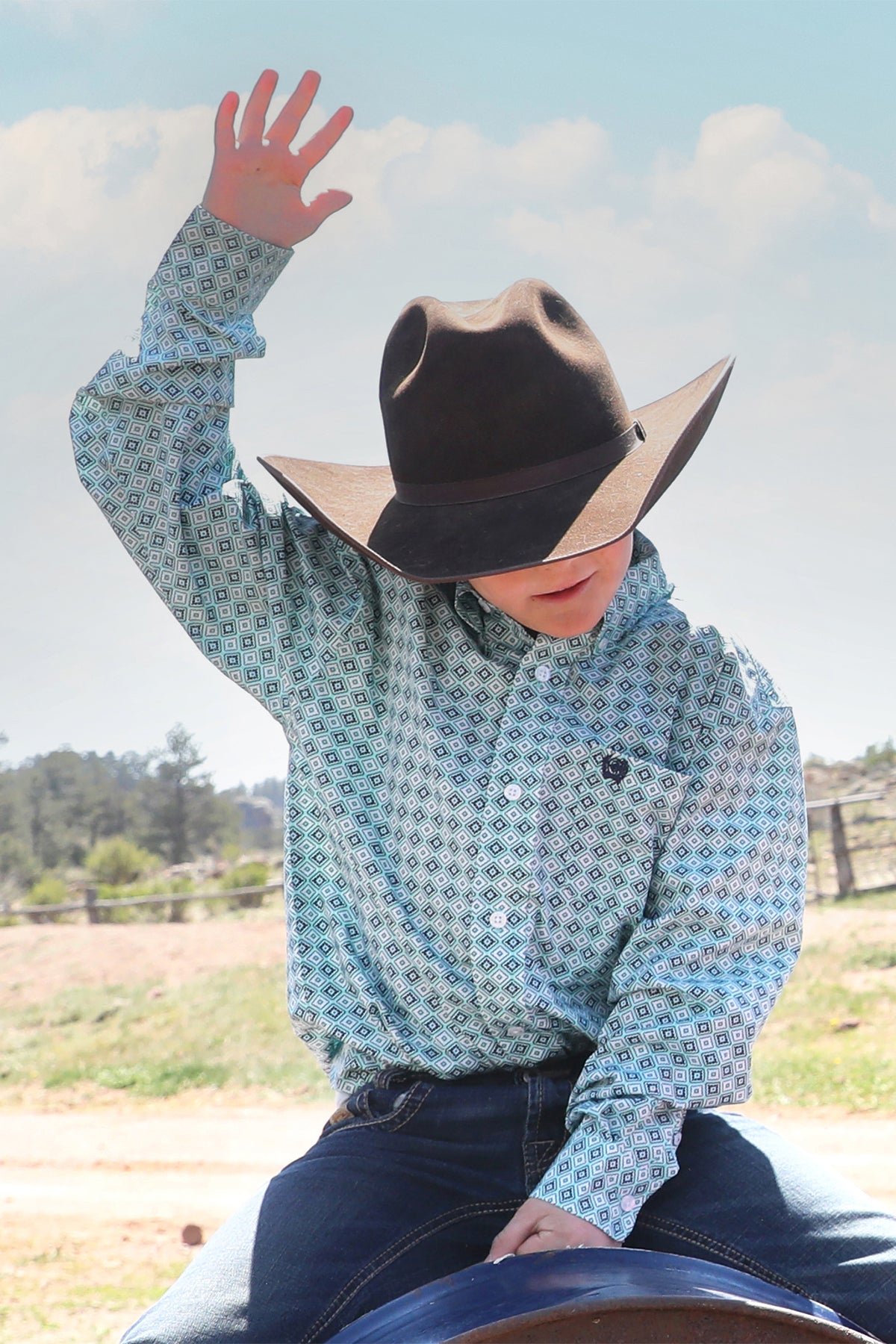 Cinch Boys geo Print Long Sleeve Print Buy at Boltranchstore.com