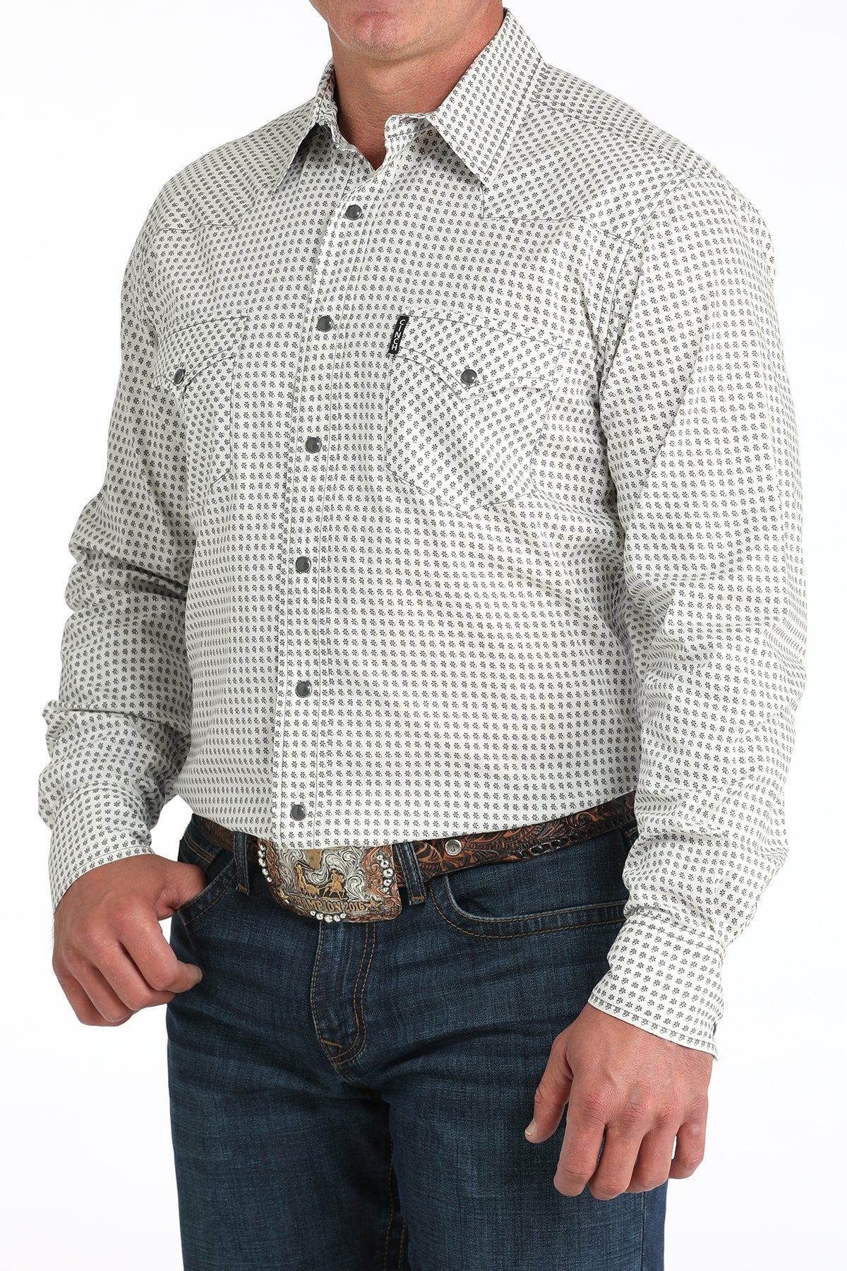 Cinch Mens Cream Modern Shirt order at boltranchstore.com