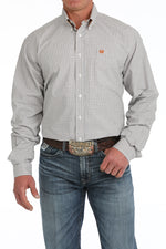 Cinch Mens LS White Plaid Shirt order today at boltranchstore.com