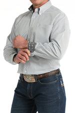 Cinch Mens Long Sleeve Stripe Shirt Find at boltranchstore.com western wear free shipping