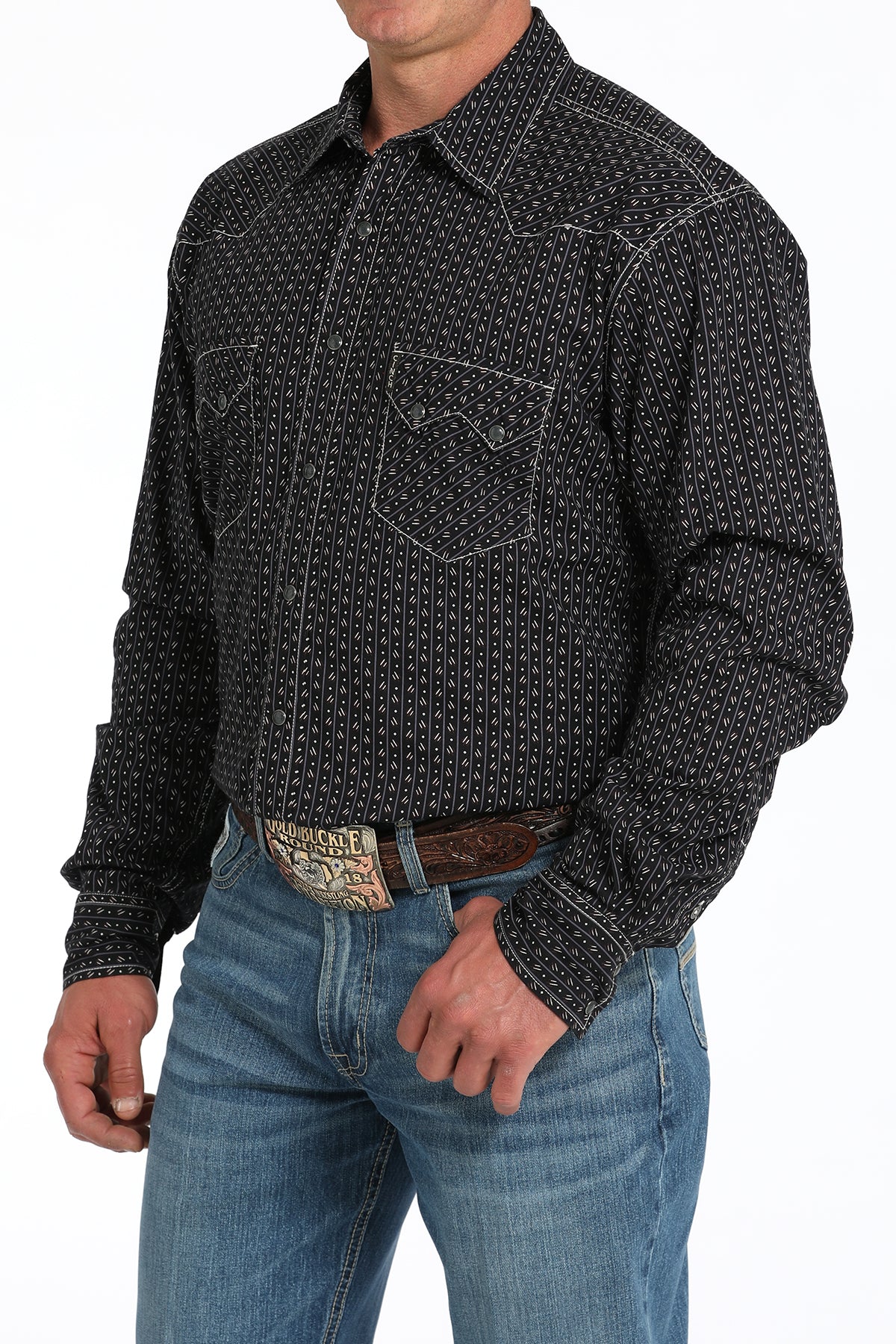 Cinch Mens Modern Fit Geo Print Shirt western wear