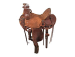 Classic Modified Association Ranch Saddle horse equine tack saddle leather brown roughout seat vickers saddle Boltranchstore.com free shipping