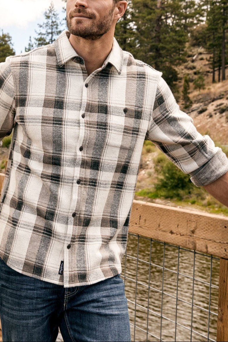 Clearbrook Hero Stretch Flannel Long Sleeve Mens Shirt free shipping Boltranchstore.com mens western fall 2025 popular