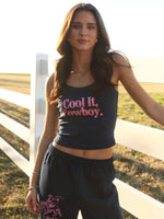 Cool It Cowboy Navy Tank Buy at Boltranchstore.com western boutique