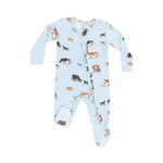 Cow Families Infant 2 Way Zipper Pajamas baby farm animals bamboo 