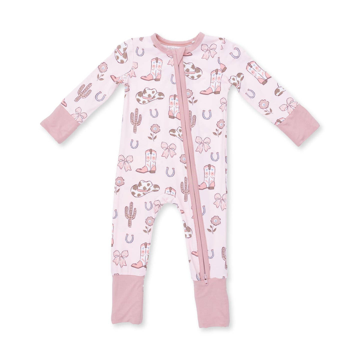 Cowgirl Boots and Bows Convertible Romper shop at boltranchstore.com western baby wear