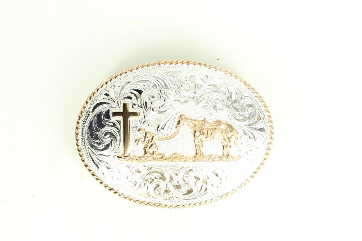 Crumrine Cowboy Prayer Buckle
