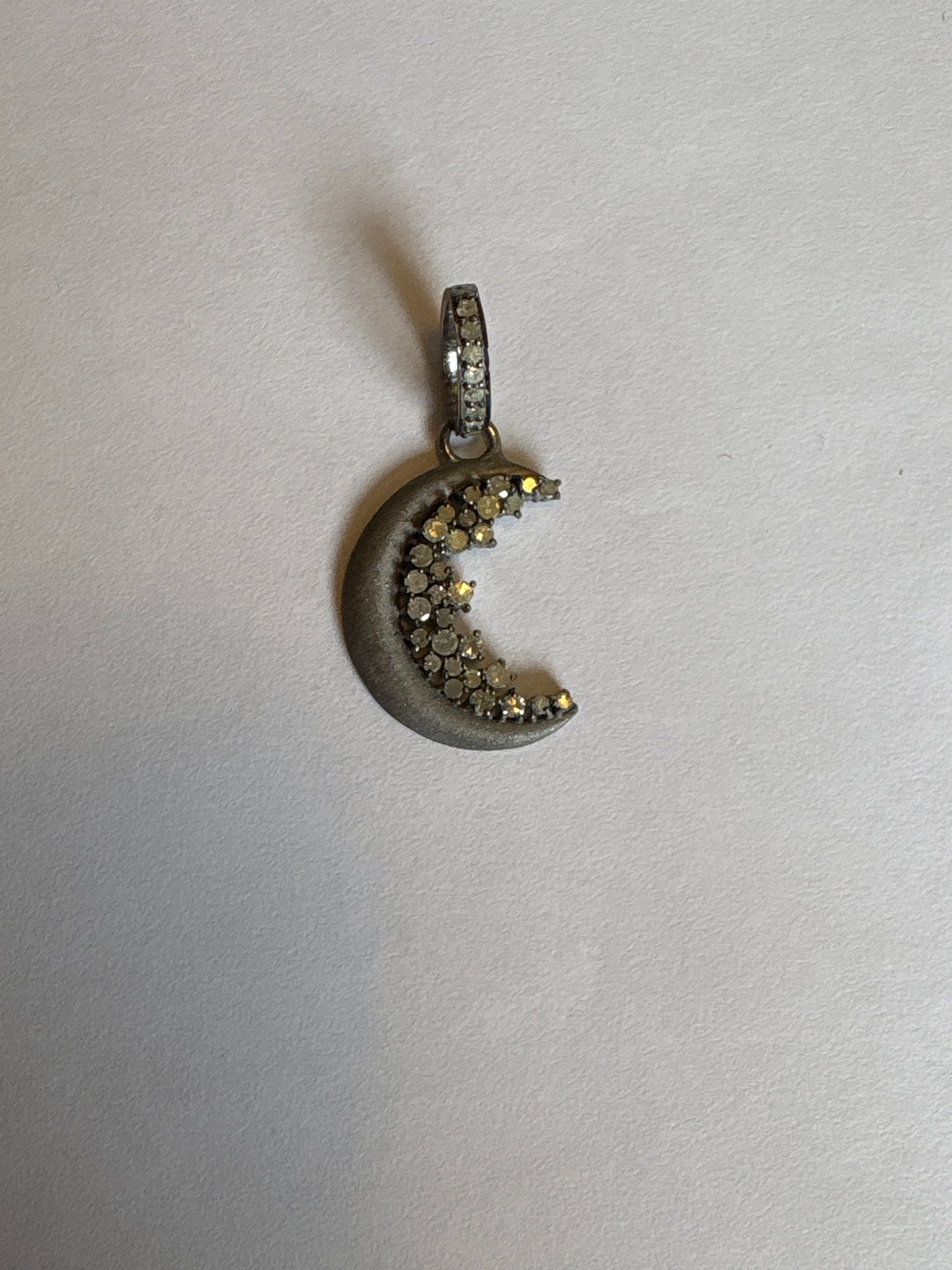 Makhala Diamond Crescent Moon Charm
