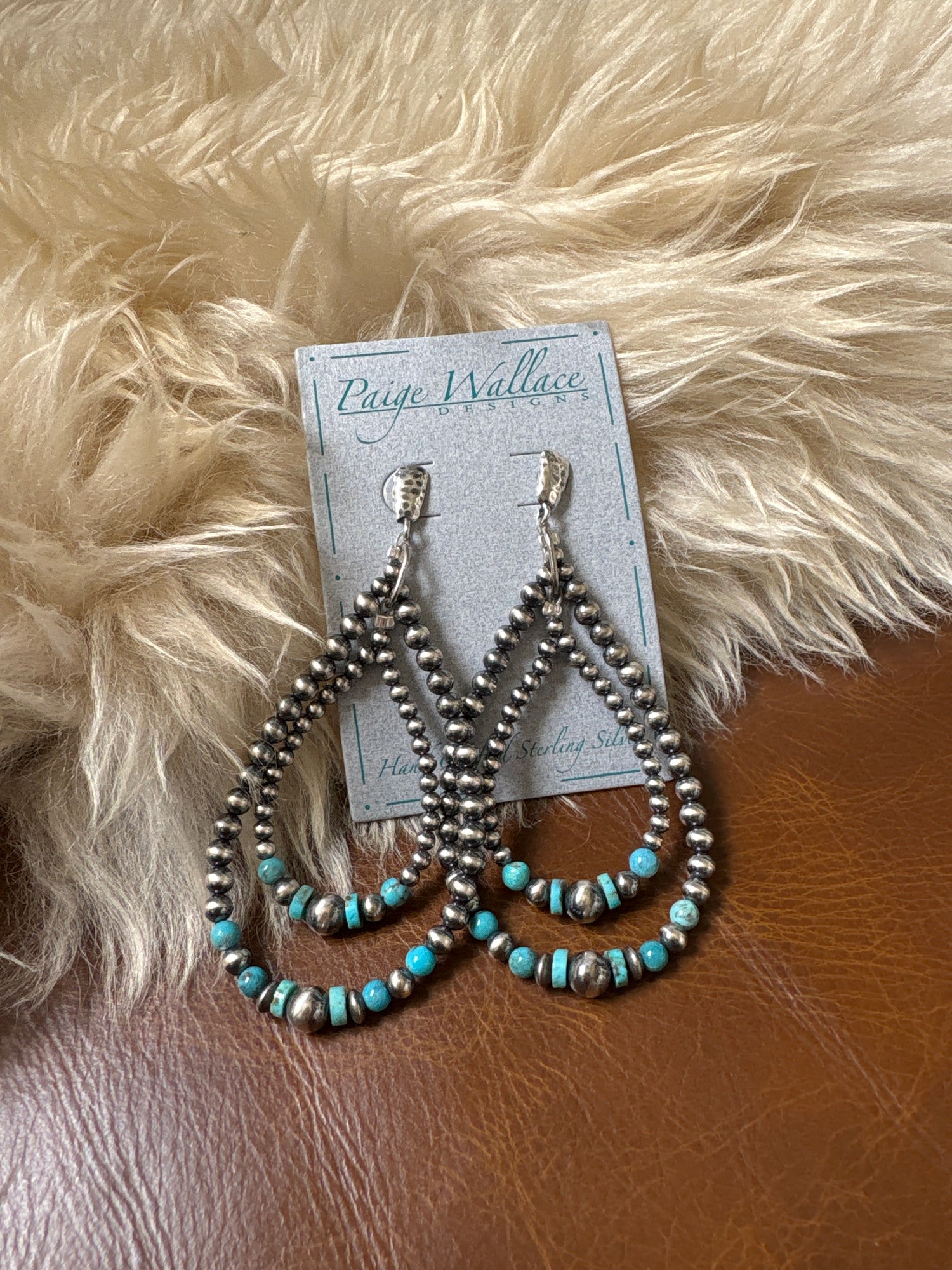 Paige Wallace Navajo Pearl Double Loop