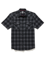 Desert Son UPF Performance Western Shirt DS-SM25WS2623 mens black plaid Boltranchstore.com
