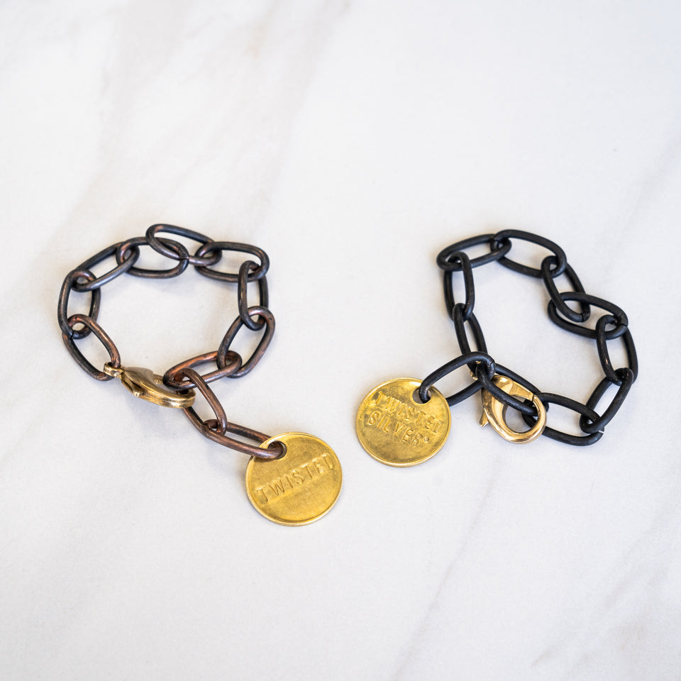 Twisted Silver Distress Bracelet