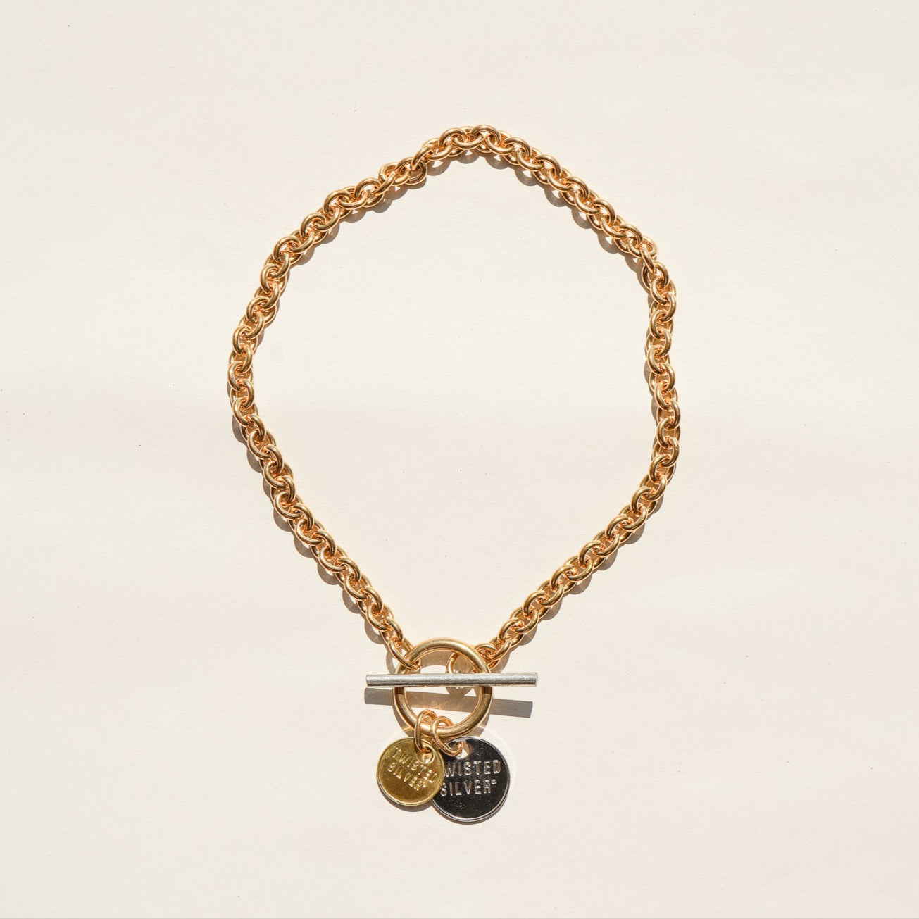 Twisted Silver Capture Necklace
