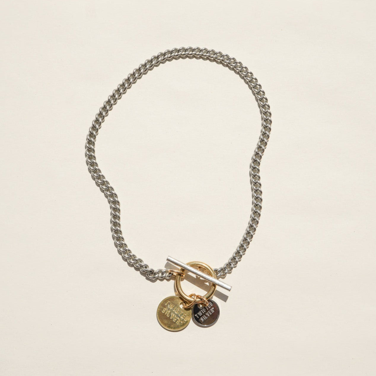 Twisted Silver Capture Necklace