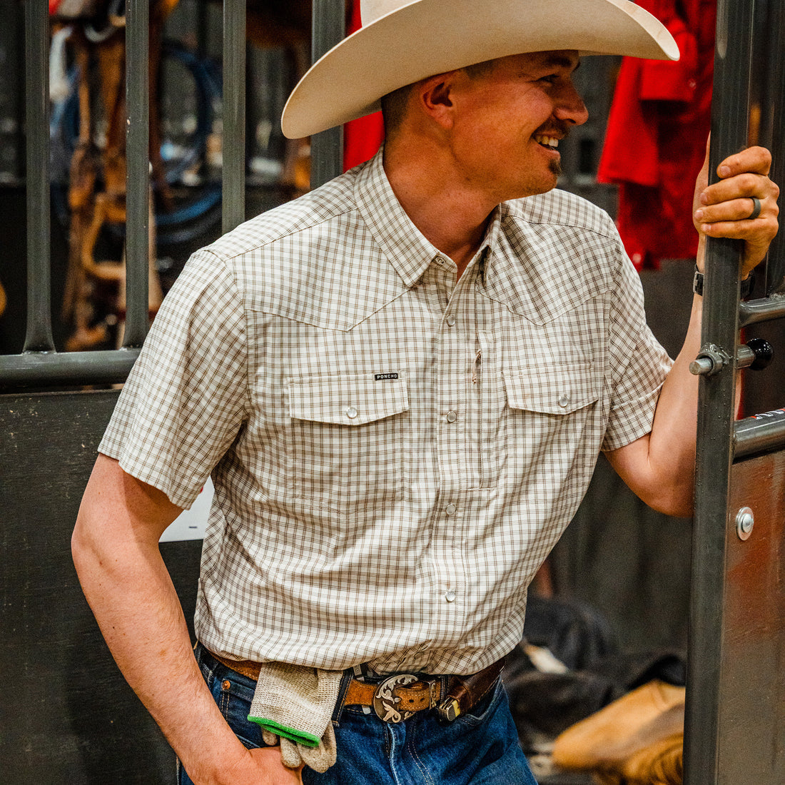 Poncho Mens Childress Shirt
