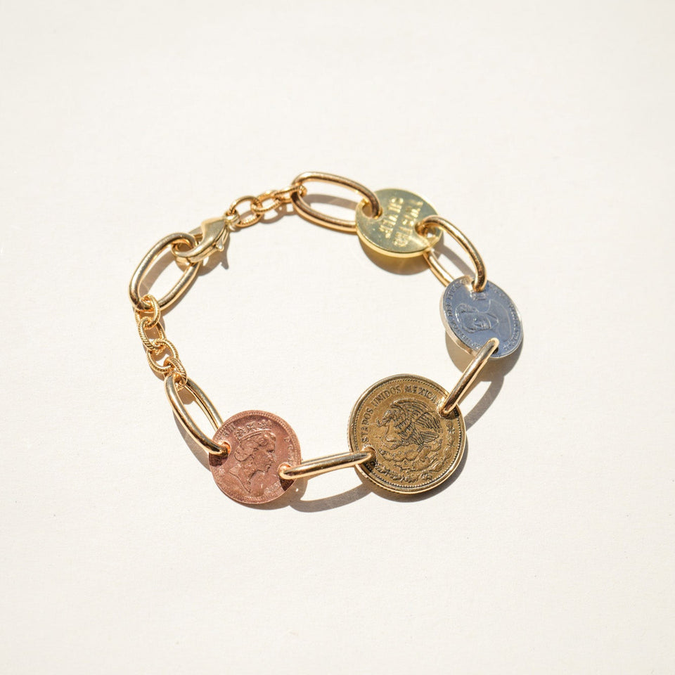 Twisted Silver Euro Bracelet